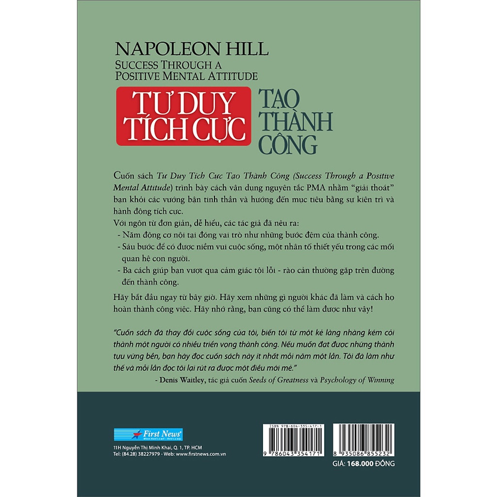 Sách - Tư Duy Tích Cực Tạo Thành Công