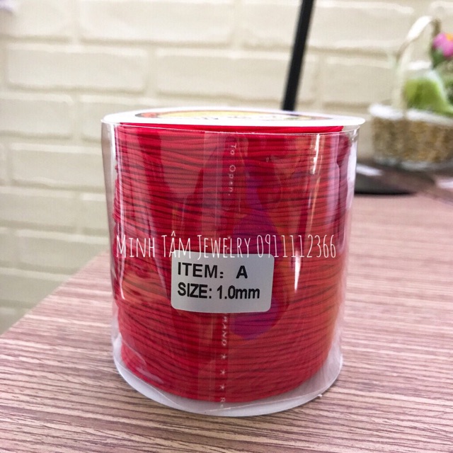 Cuộn dây dù tết vòng tay phong thủy,Dây dù đan vòng tay may mắn