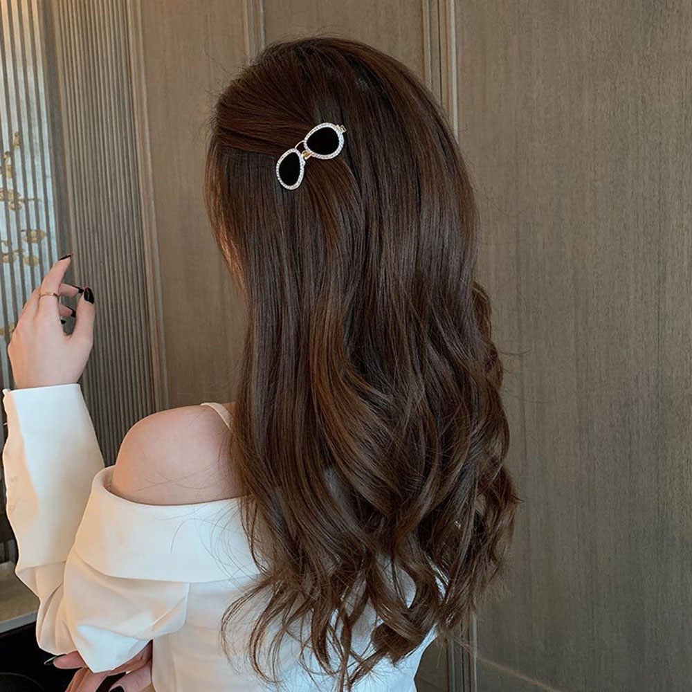 Kẹp tóc đính đá lấp lánh thời trang cho nữ