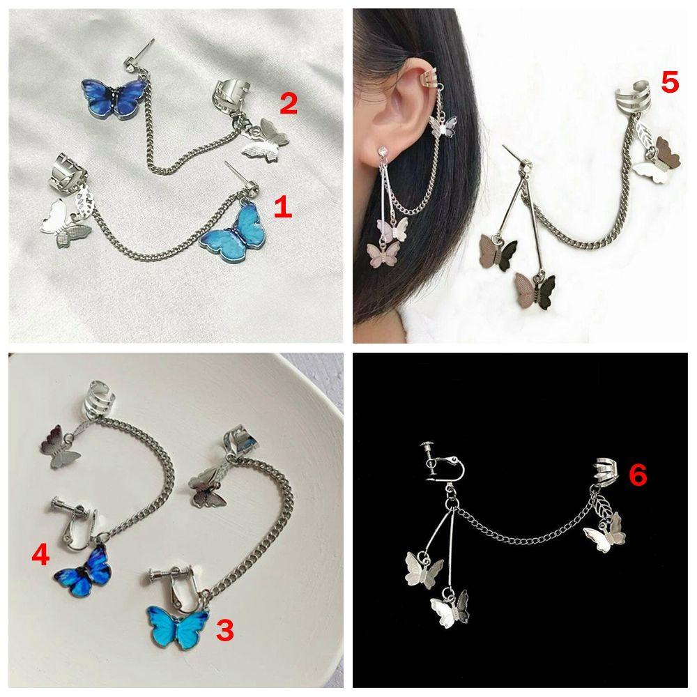 Khuyên Tai Hình Bướm Không Xỏ Lỗ Thời Trang