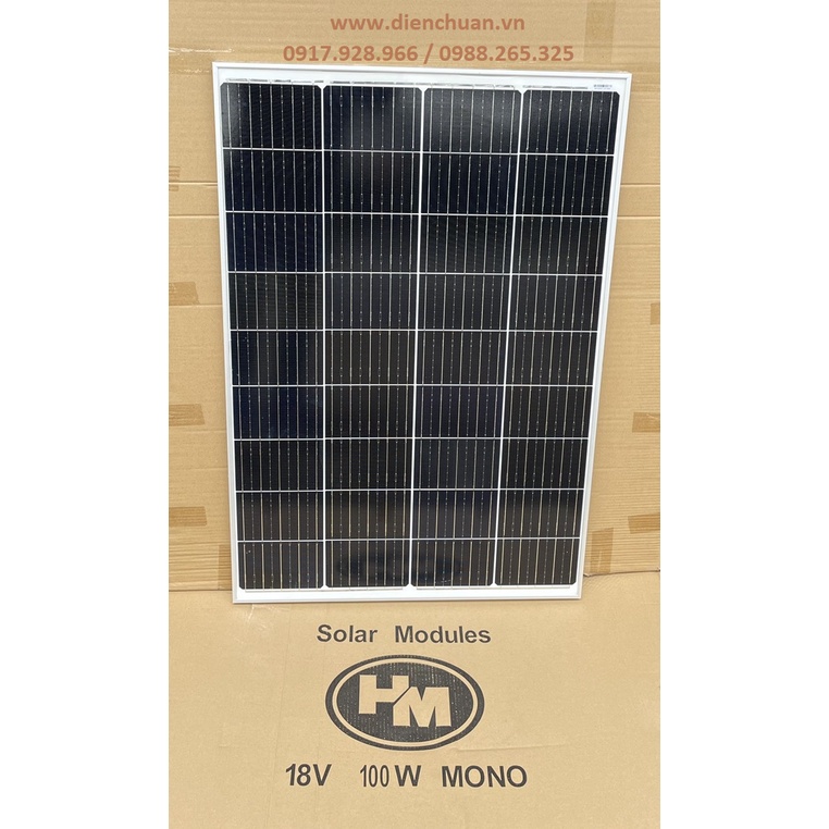 Tấm pin năng lượng mặt trời Mono 100W công nghệ mới nhất 9 Busbar (BB) Hames 100M-36