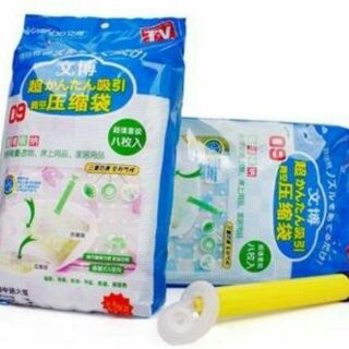Bộ 8 túi hút chân không, kèm bơm