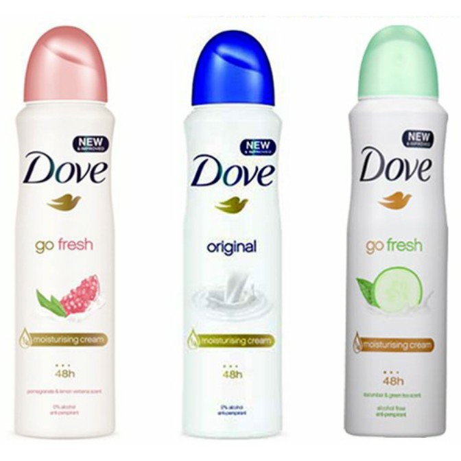 Xịt khử mùi Dove 150ml