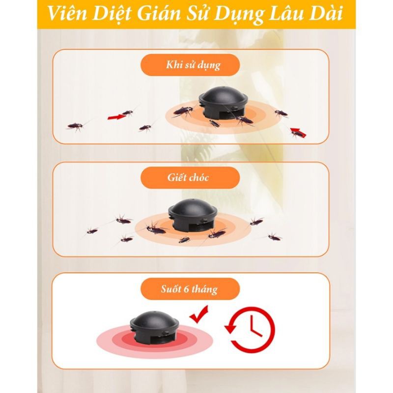 Thuốc Diệt Gián Nhật Bản - Diệt Tận Gốc Gián (Hộp 12 viên)