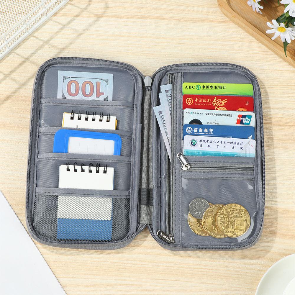 BORAG Passport Document Holder Travel Pouch Oxford Organizer Bag