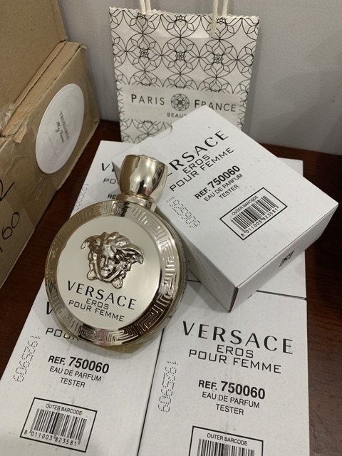 Nước hoa Versace Eros Pour Femme EDP 100ml. Tester 750060 (Hộp carton như hình)