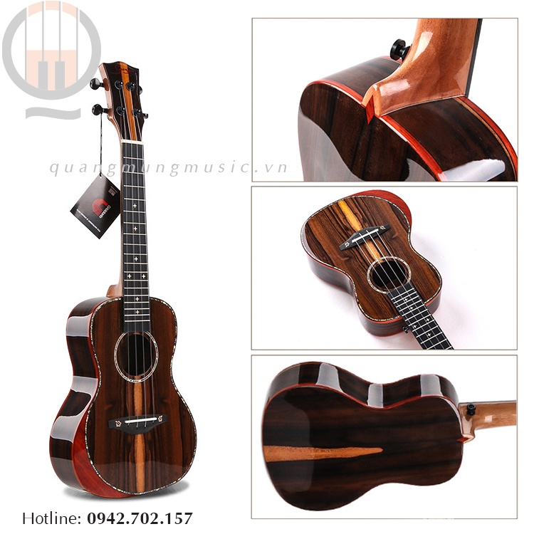 Đàn Ukulele Cao Cấp - Concert - Tenor - Tặng Phụ Kiện Kèm Theo