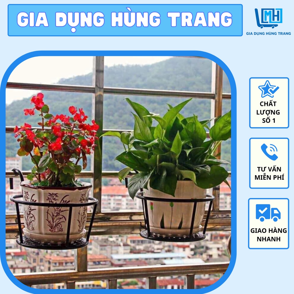 giỏ hoa treo ban công