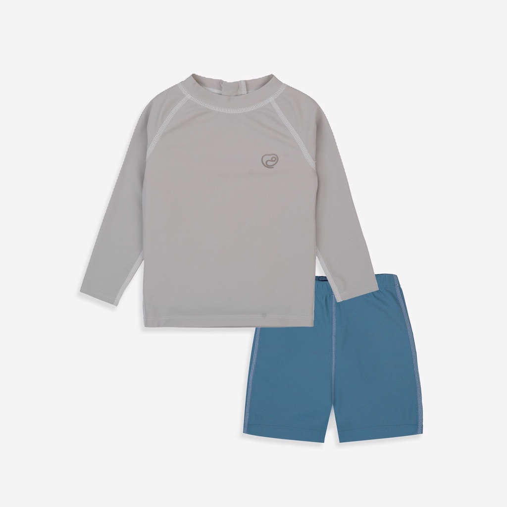 Đồ bơi dài tay quần đùi  Bu baby cho bé trai và bé gái size 6m - 4Y