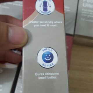 Bao Cao Su SIÊU MỎNG Durex Fetherlite Ultima - 12 cái