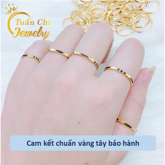 HÀNG CHUẨN Nhẫn #Lông_Voi Nhân Tạo, Nhỏ Xinh, May Mắn, Chung Thủy [ Nhẫn Đôi Nam Nữ ]