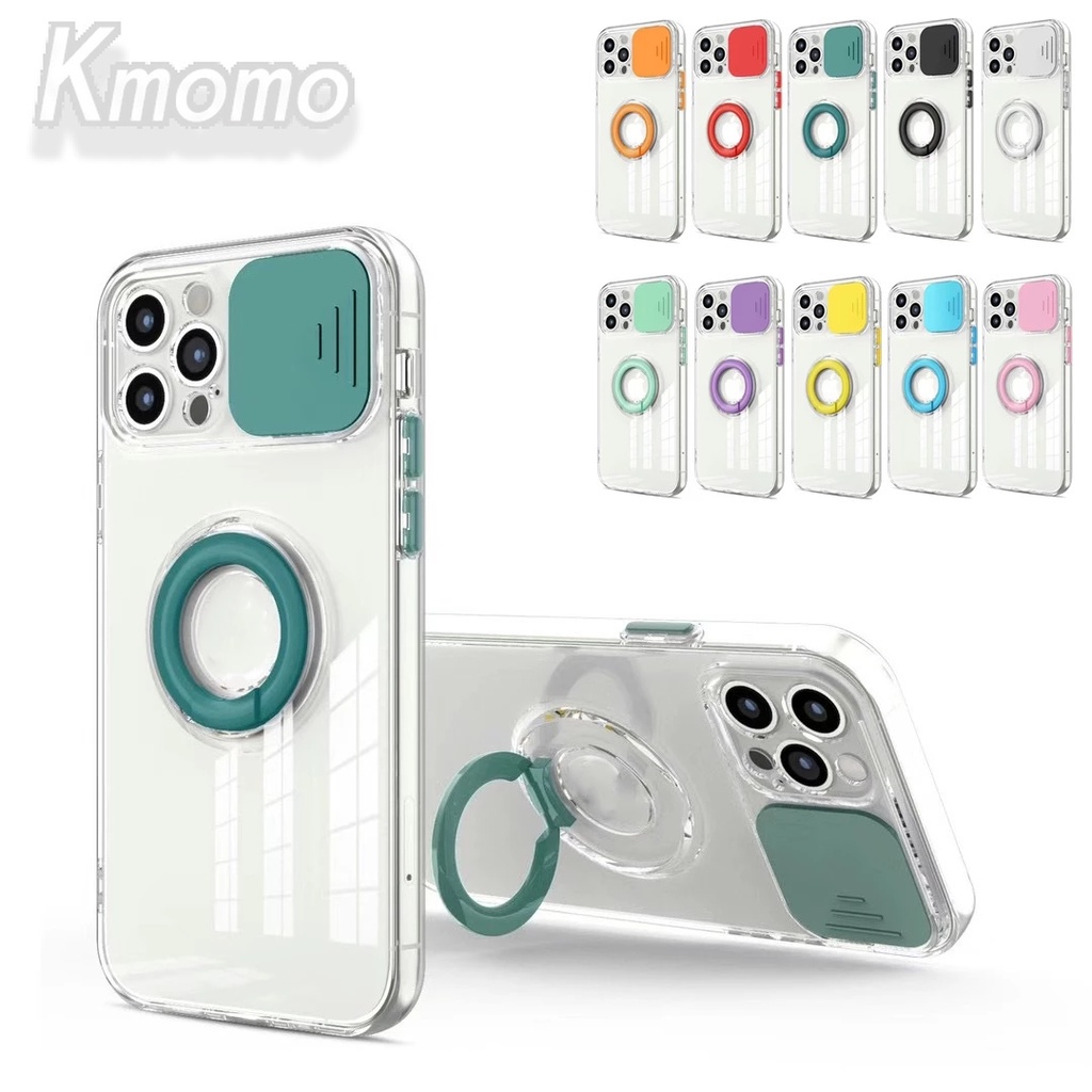Ốp Điện Thoại TPU Trong Suốt Chống Sốc Nhiều Màu Có Giá Đỡ Cho iPhone 7 8 6 6s Plus