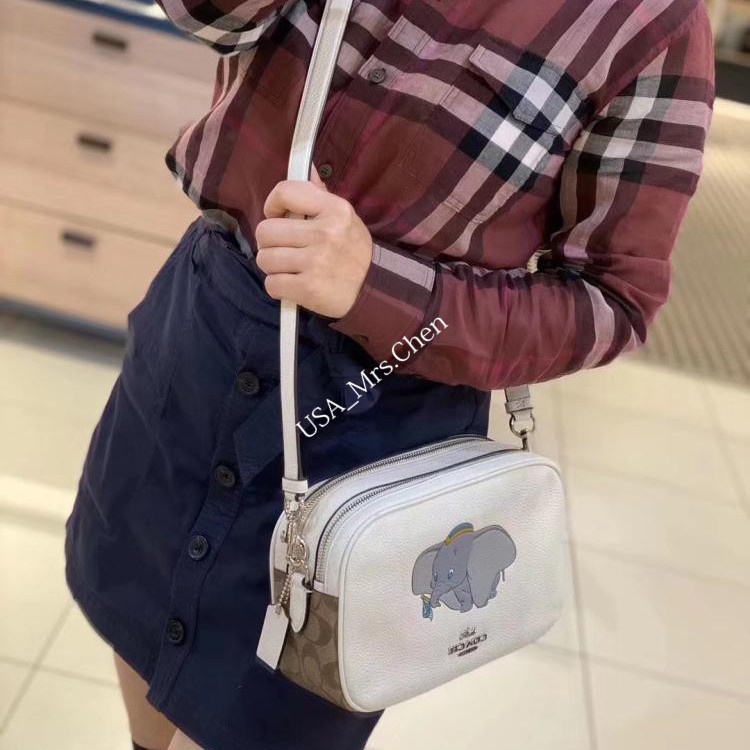 COACH Messenger Bag Double Zipper Messenger Bag Chính hãng kèm Voucher mua hàng Túi máy ảnh nữ F72704