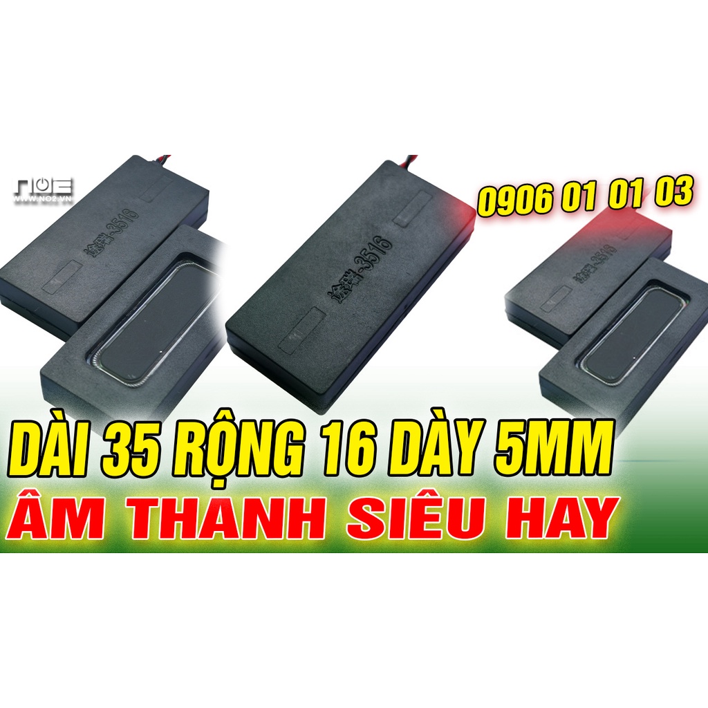 Loa độ laptop N3, hình chữ nhật DÀI 35 RỘNG 16 DÀY 5MM, ÂM THANH SIÊU HAY 8 ôm 3w - giá 1 chiếc