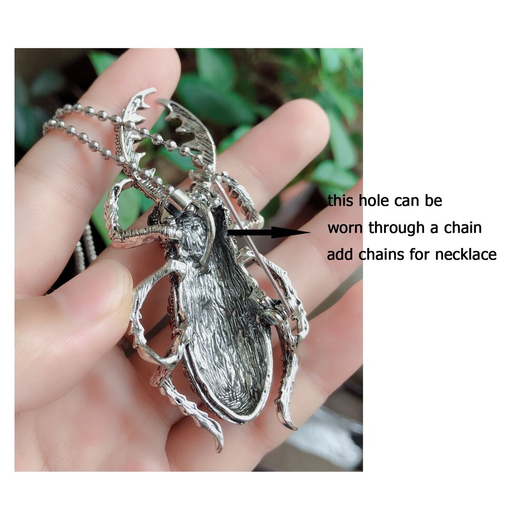 Ghim cài áo hình côn trùng đính đá thời trang