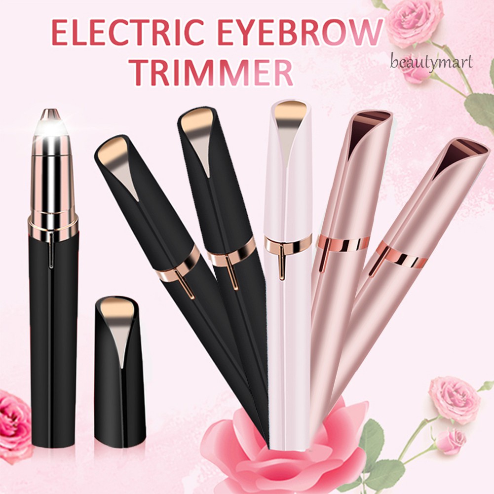 [Hàng mới về] Máy cạo lông mày điện tử hình thỏi son môi tiện dụng