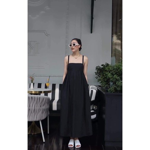 Đầm Zara Đầm maxi váy maxi 2 dây bồng Zara xuất xịn du lịch đi biển V050 Váy Zara