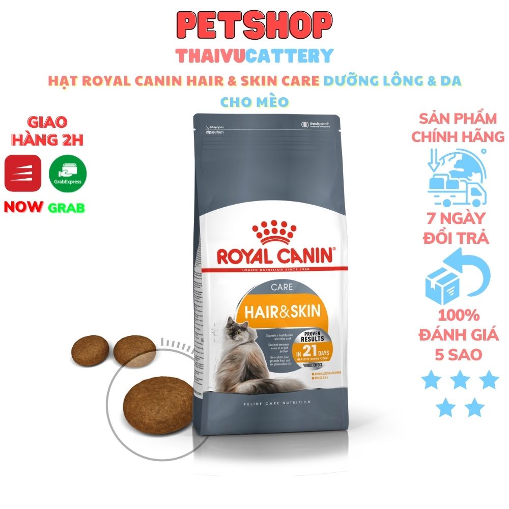 Hạt Royal Canin Hair &amp; Skin Care Dưỡng Lông &amp; Da Cho Mèo