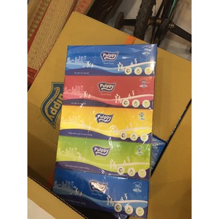 Khăn giấy hộp Pulppy 180 tờ