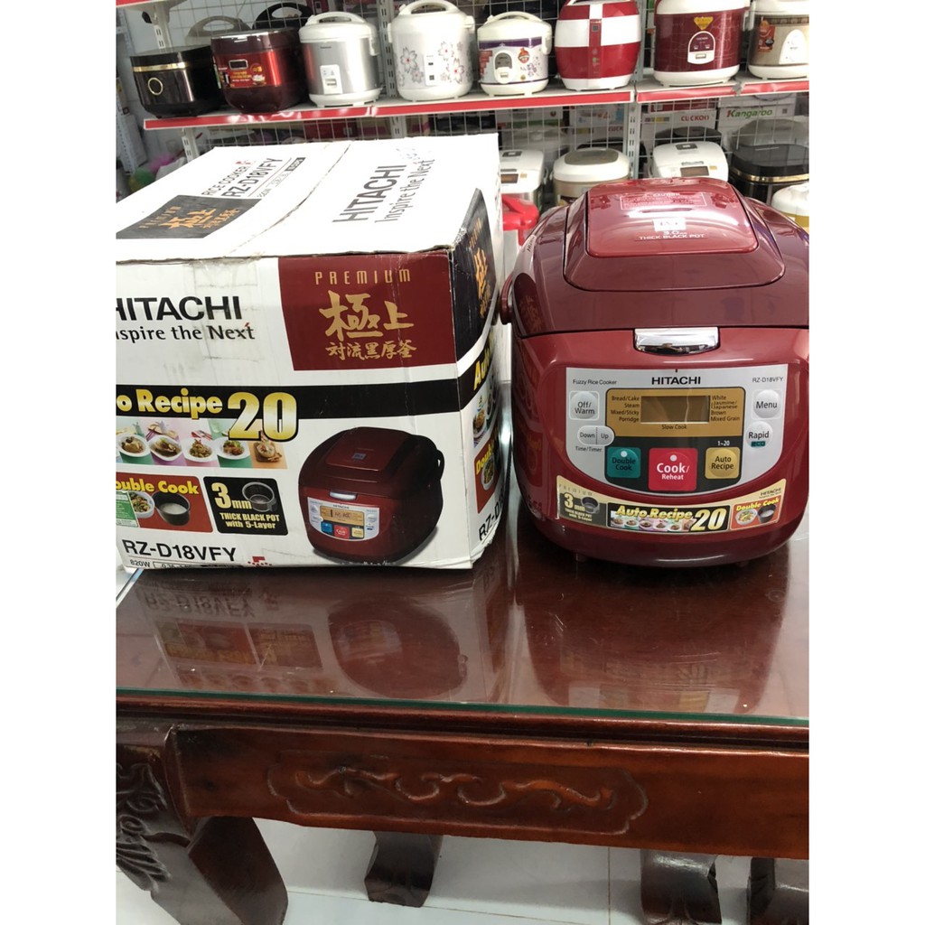 Nồi cơm điện tử Hitachi Thái Lan 1.8 lít RZ-D18VFY(DRE)  - Hàng trưng bày