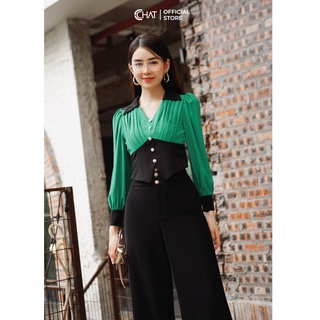 Áo phối kiểu dáng ngắn CChat Clothes