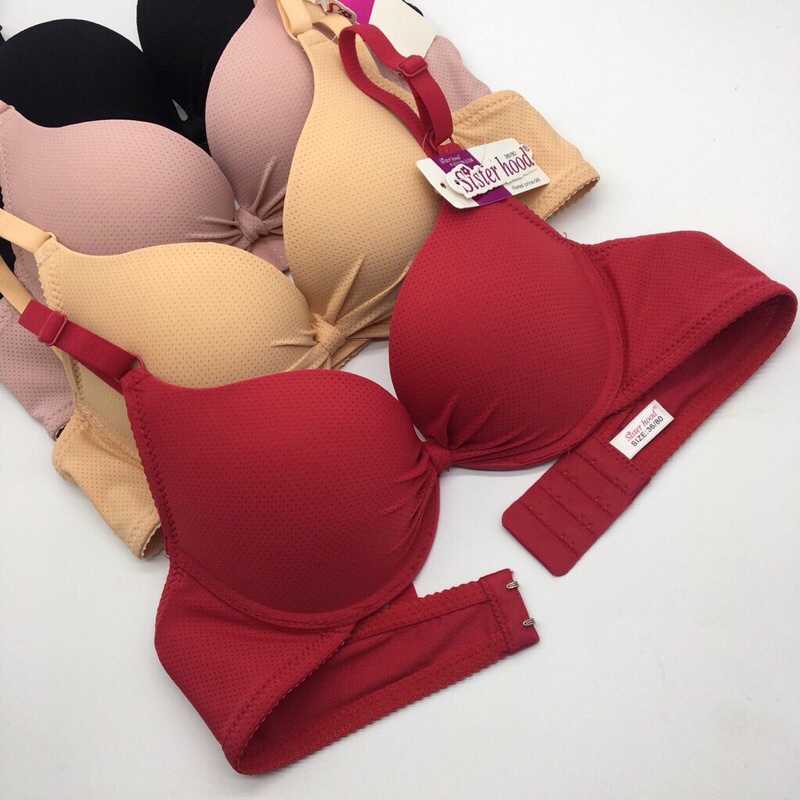 Áo ngực nữ có gọng mút kép nâng ngực tạo khe, áo lót thông hơi hình nơ 6611