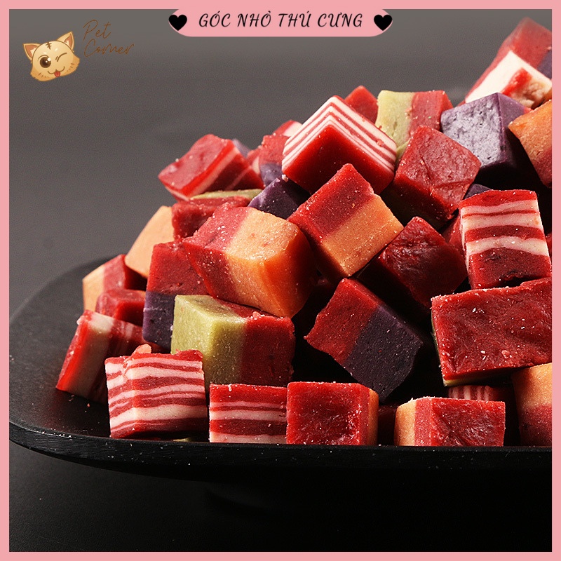 [CAO CẤP] Thịt viên Meat Cube Hello Joy cho chó - Bánh thưởng viên thịt bò cho thú cưng (500g)