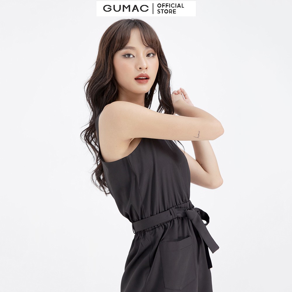 [Mã WABRGUM giảm 10% tối đa 30K đơn 99K] Jumpsuit 2 dây eo chun GUMAC DB697