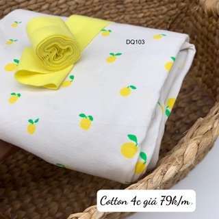 [VẢI COTTON] cotton 4c may đồ cho bé - mẹ tập may - họa tiết bé gái