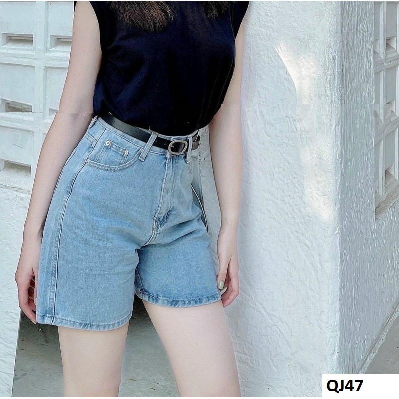 Quần ngố lưng cao Bigsize vải VNXK QJ47