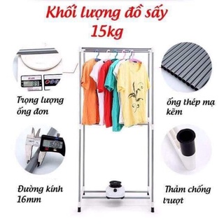 Tủ Sấy Quần Áo Hai Tầng Có Điều Khiển Từ Xa giadungvuive