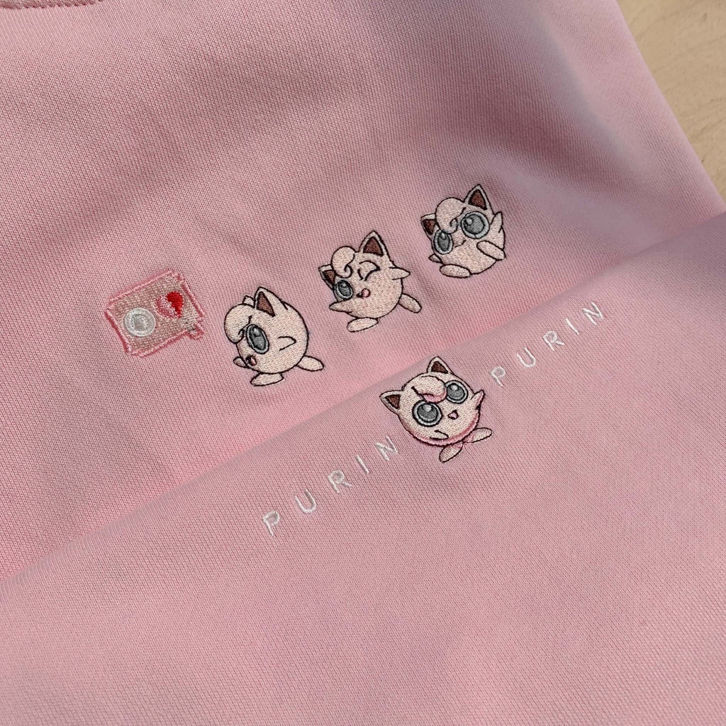 Áo Sweater Spao Nỉ Màu Hồng Thêu Hình Nhân Vật Pikachu Phong Cách Hàn Quốc | BigBuy360 - bigbuy360.vn