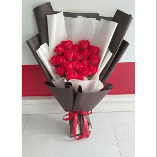 Bó  hoa hồng  sáp  20 bông