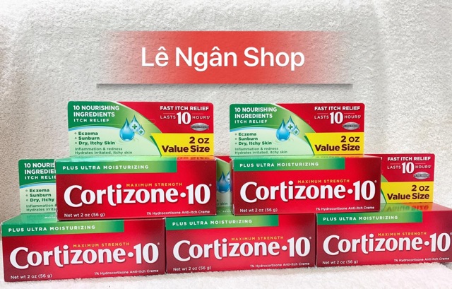 [HÀNG MỸ-Có BILL] Kem bôi Cortizone 10 Calming Aloe Vera 56gr.