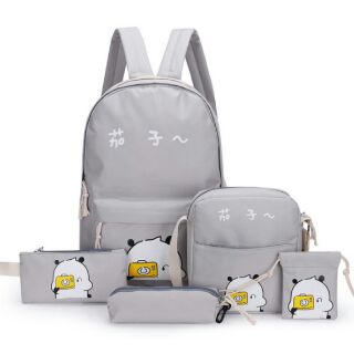 balo 5 món, Set Ba Lô 5 Món Tiện Lợi Cho Học Sinh, Sinh Viên Đi Học Giá Rẻ