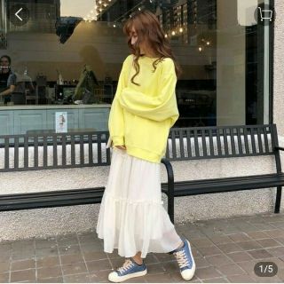 Chân váy voan midi ulzzang Hàn Quốc