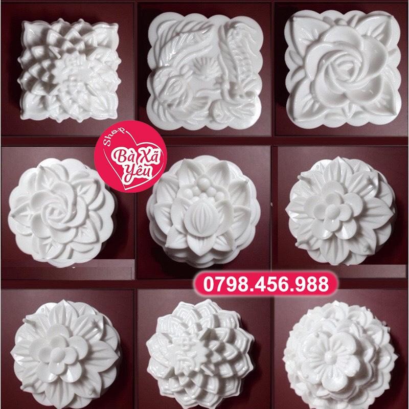 Combo 9 khuôn bánh trung thu , rau câu 3D - BX2353