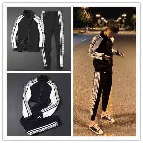 Set áo khoác và quần dài chất nhung dày dặn thời trang thu đông cho nam