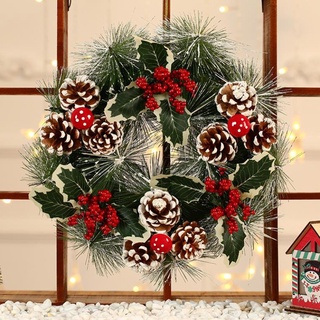 Vòng nguyệt quế trang trí Noel kích thước 30-40cm