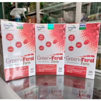 Viên sắt hữu cơ GREEN-FEROL hỗ trợ tạo hồng cầu giảm thiếu máu LAHUTU
