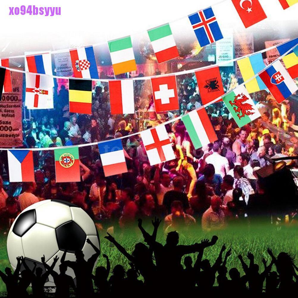 [Xo94Bsyu] 100 Lá Cờ Các Nước Dài 25M Thế Giới Quốc Tế 82ft