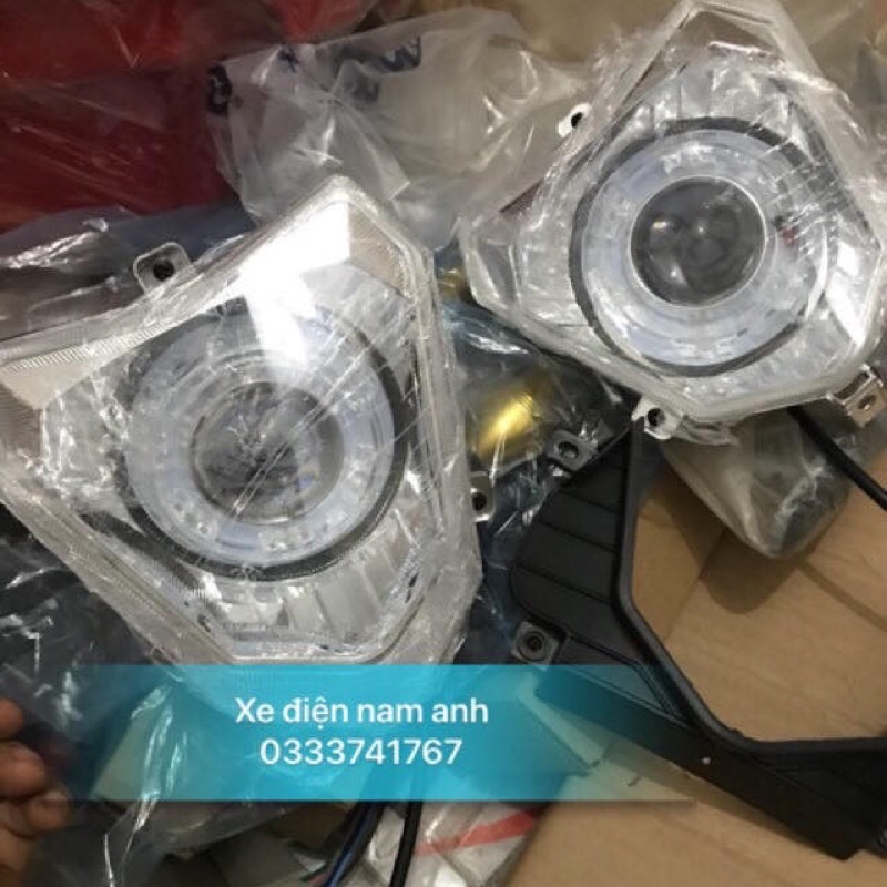 cụm đèn pha xe xmen. choá đèn bi cầu xe xmen