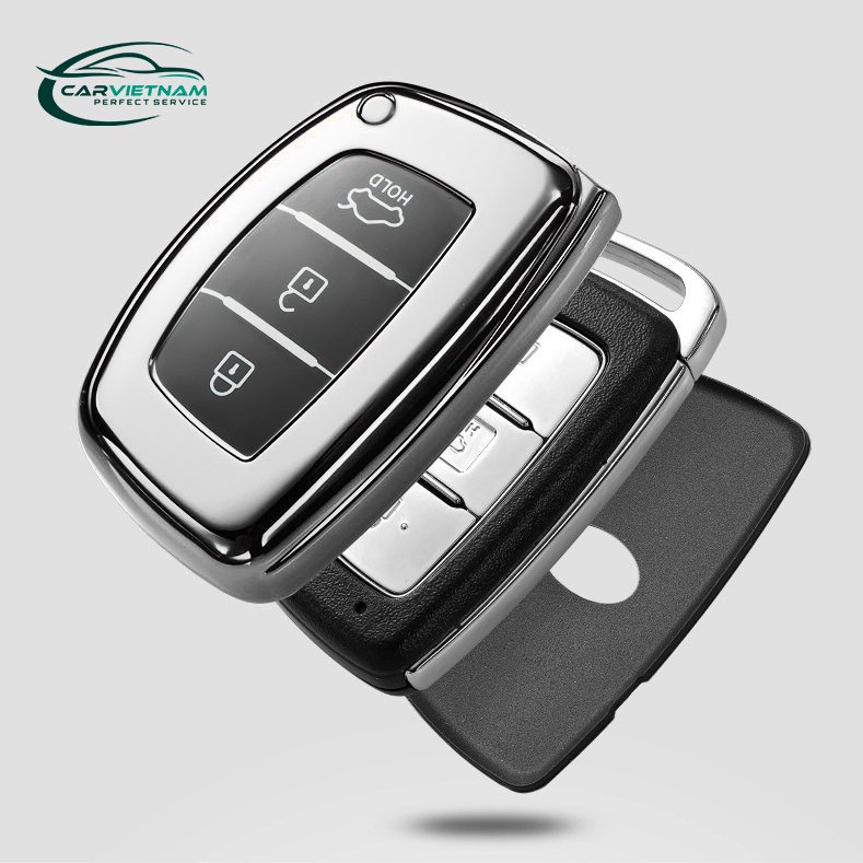 Ốp Chìa Khóa Hyundai Tucson , Grand i10, Elantra - Bọc Chìa Khoá Ô Tô Nhựa Dẻo TPU Cao Cấp