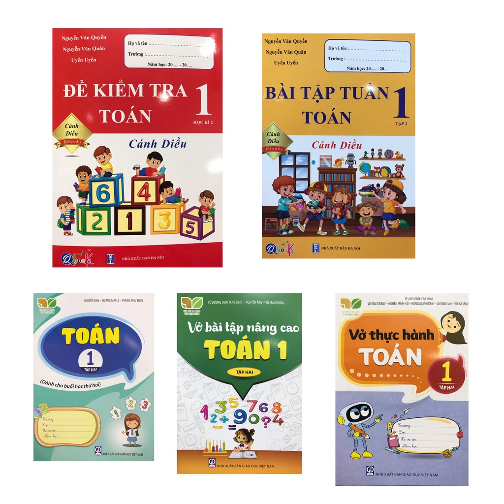 Sách - Tuyển tập 5 quyển sách tham khảo toán 1
