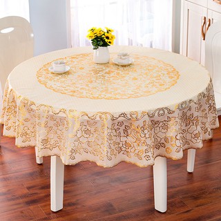 Khăn Trải Bàn Hình Tròn Bằng Nhựa Chống Bỏng Tiện Dụng