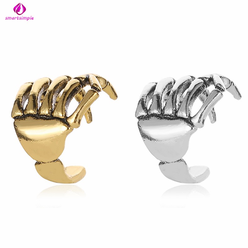 Khuyên Vành Tai Hình Xương Cá Tính Độc Đáo