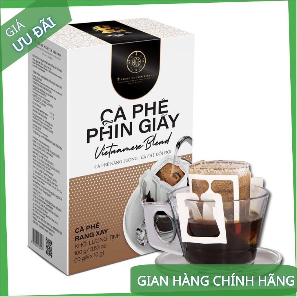 [Chính hãng] Cà Phê Phin Giấy Trung Nguyên Vietnamese Blend - Cà phê phin lọc giấy - Trung Nguyên legend