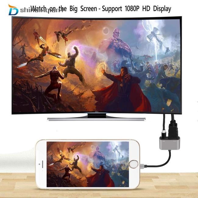 Cáp chuyển đổi đầu lightning sang cổng HDMI TV cho iPhone