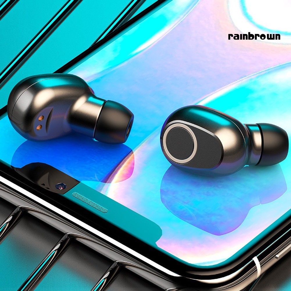 Tai Nghe Bluetooth 5.0 Không Dây Âm Thanh Stereo Sống Động Cho Ios / Android