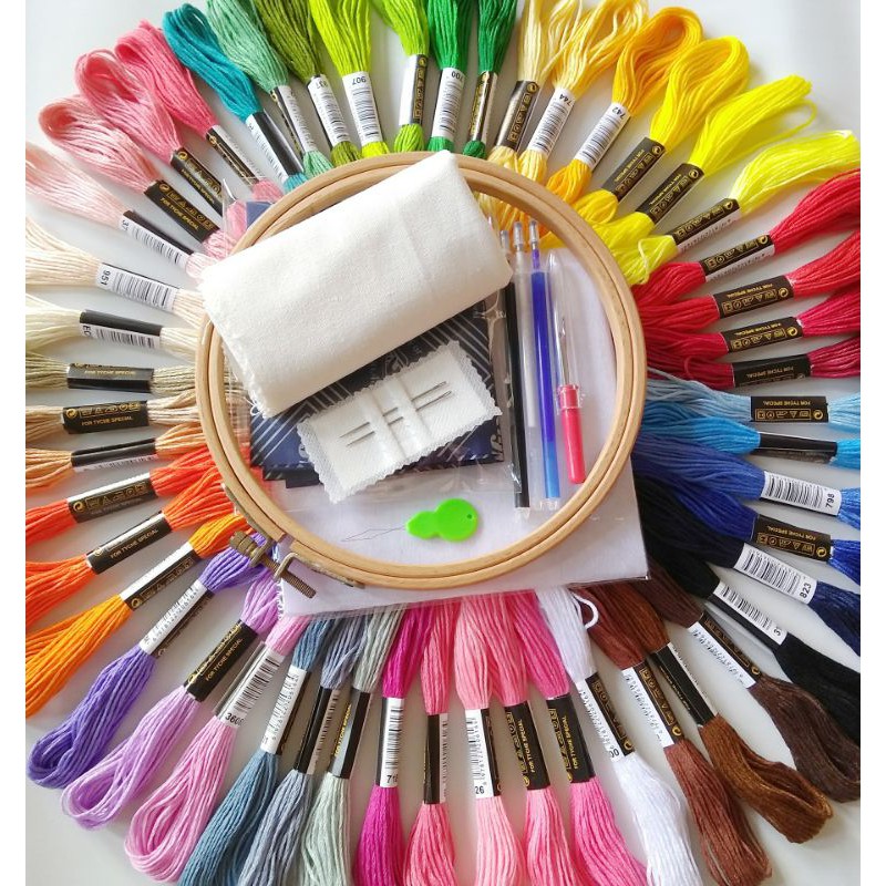 Bộ dụng cụ thêu tay dành cho các bạn thích thêu thùa